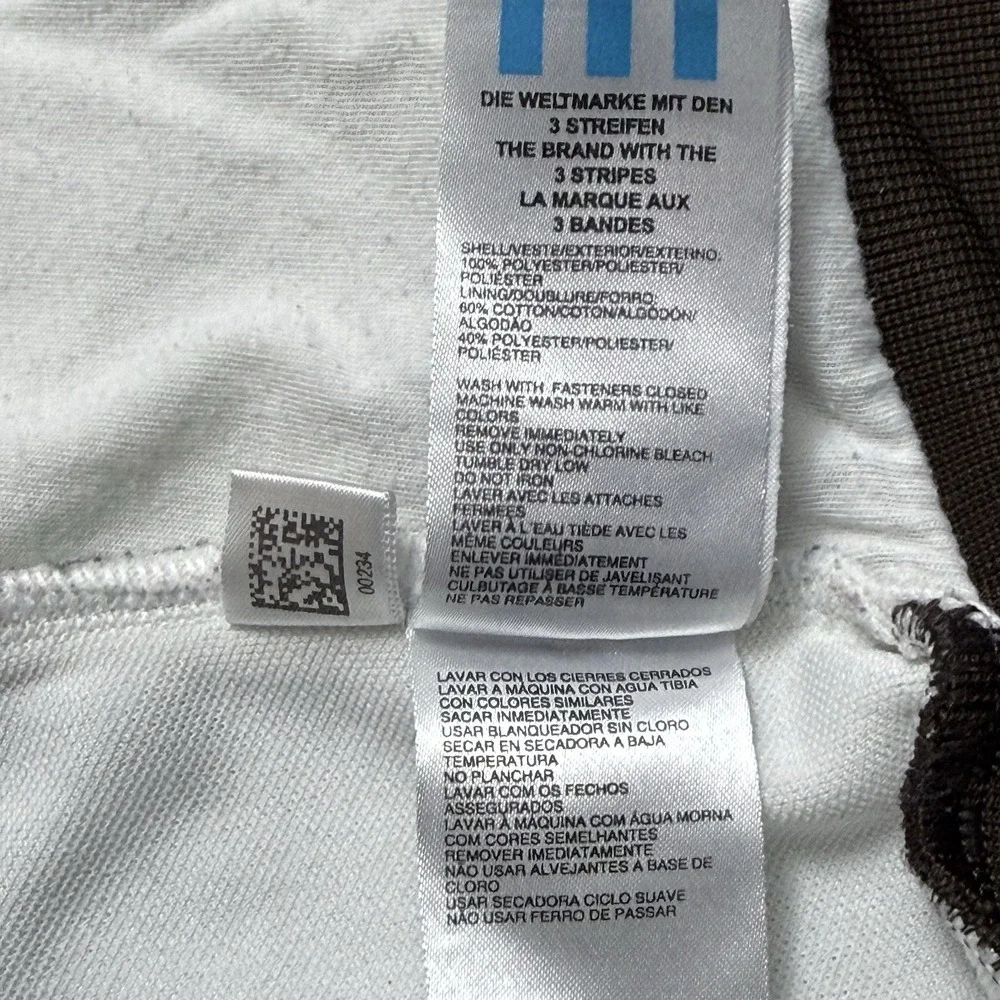Adidas Originals Trefoil Track Jacket Brown Cream L Full Zip - Picture 5 of 11